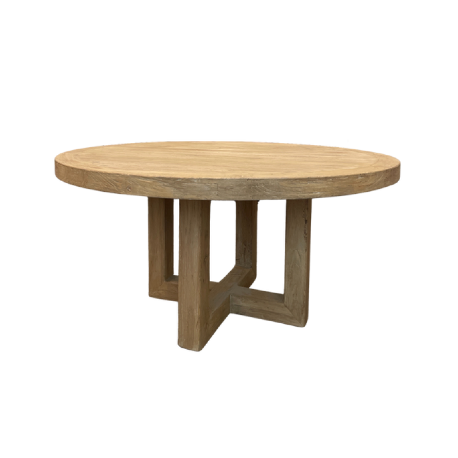 Harrison Round Dining Table 5-VINTAGE -table hauer market Natural