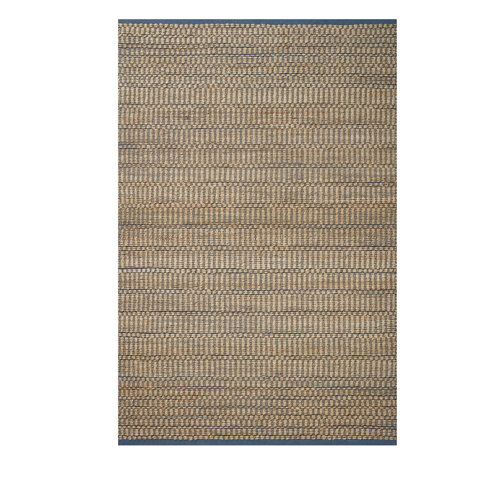 Angela Rose x Loloi Colton Natural/ Navy Rug 0-RUGS Loloi