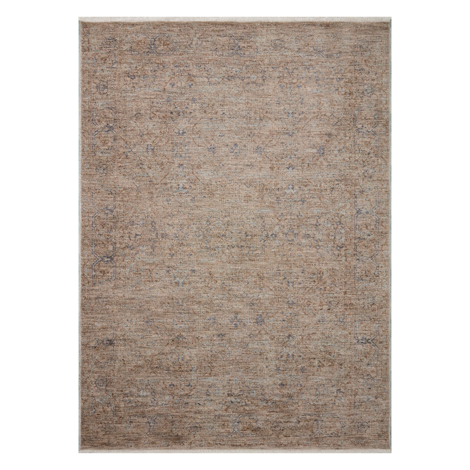 Angela Rose x Loloi Blake Taupe/ Blue Rug 0-RUGS Loloi