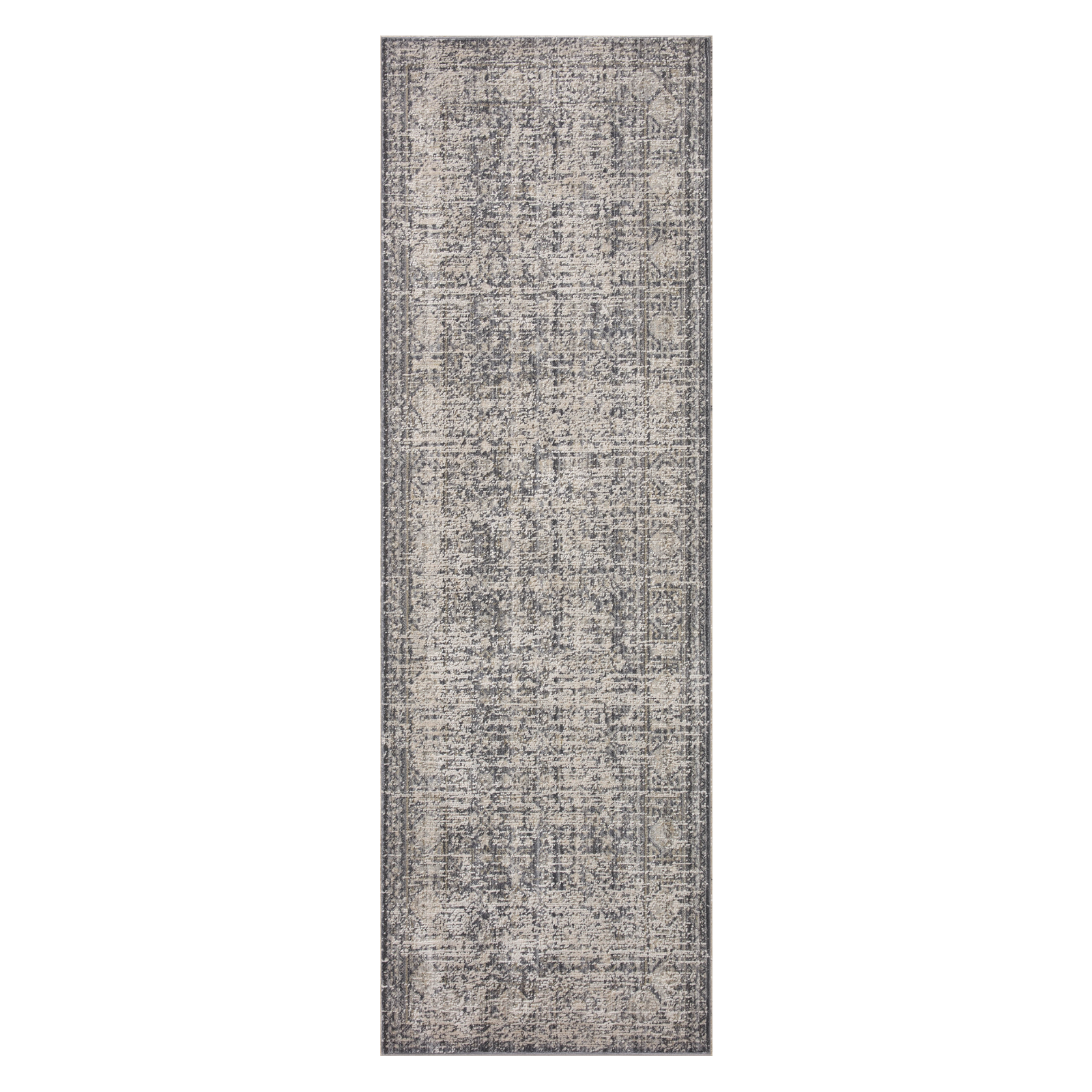 Amber Lewis x Loloi Alie Charcoal / Dove 0-patterned rugs Loloi