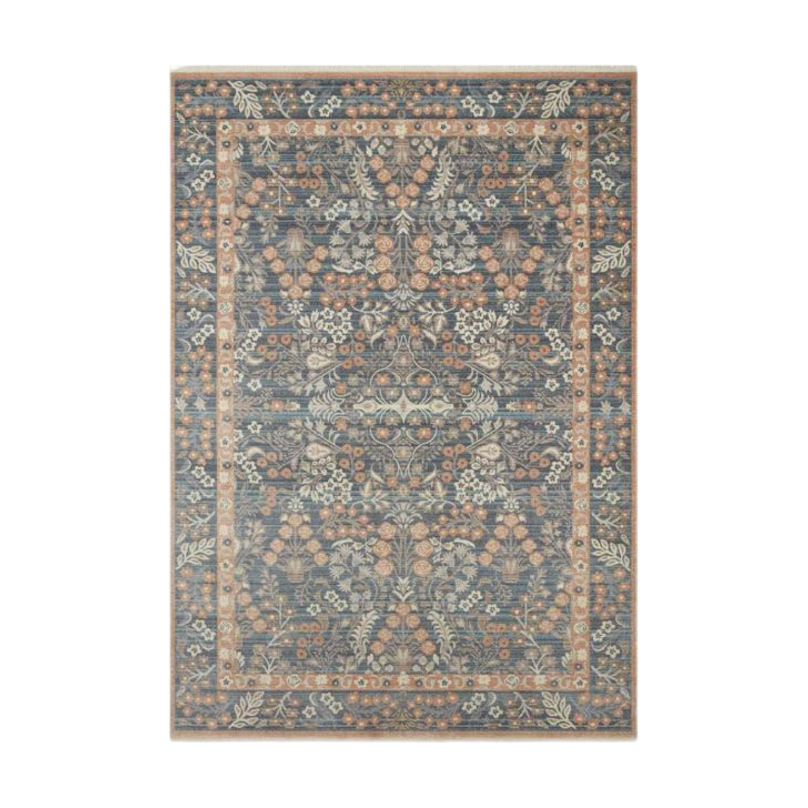 Rifle Paper Co. X Loloi/ Holland Lotte Navy Rug 1-RUGS-patterned Loloi