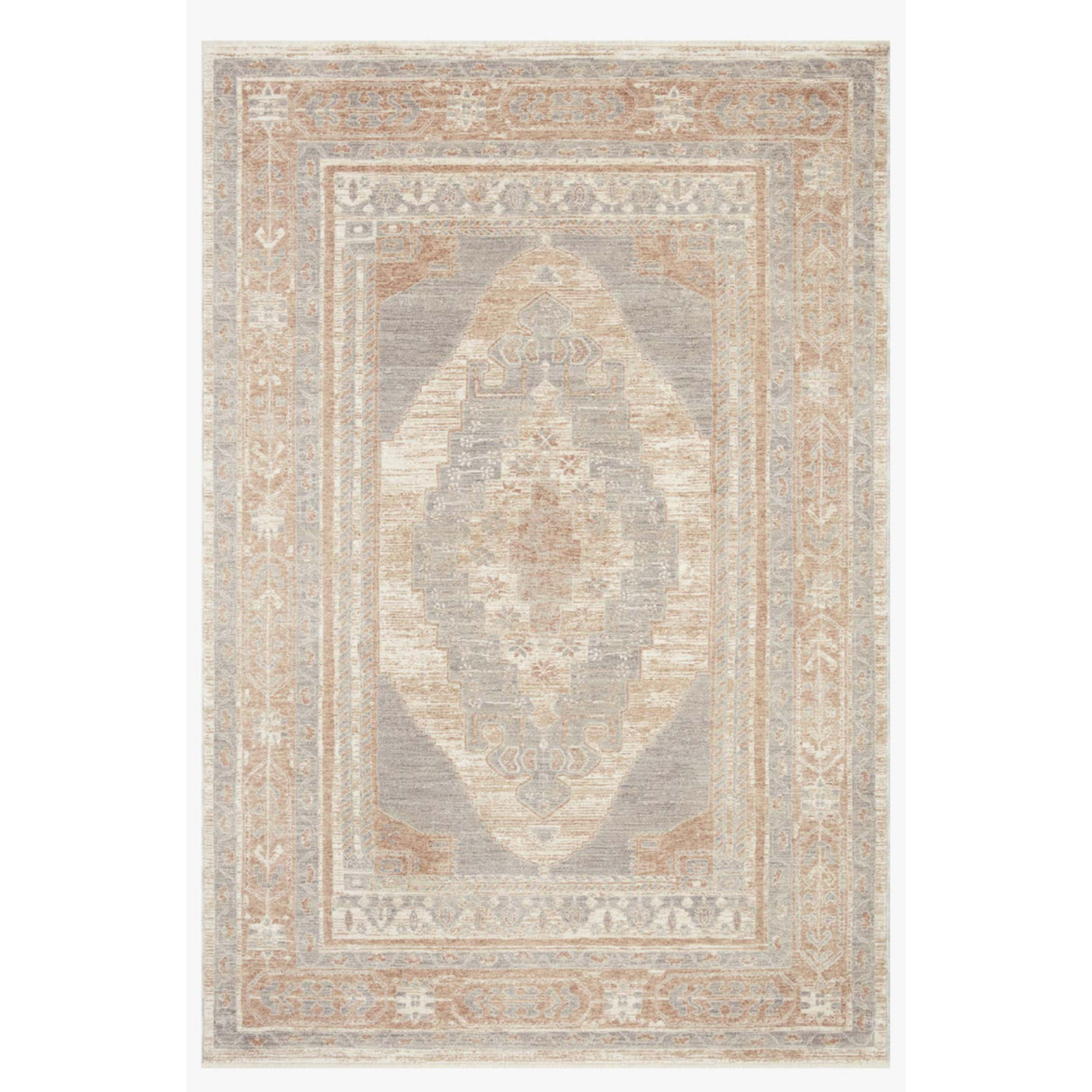 Loloi Carlisle Slate / Taupe Rug RUGS - vintage inspired Loloi