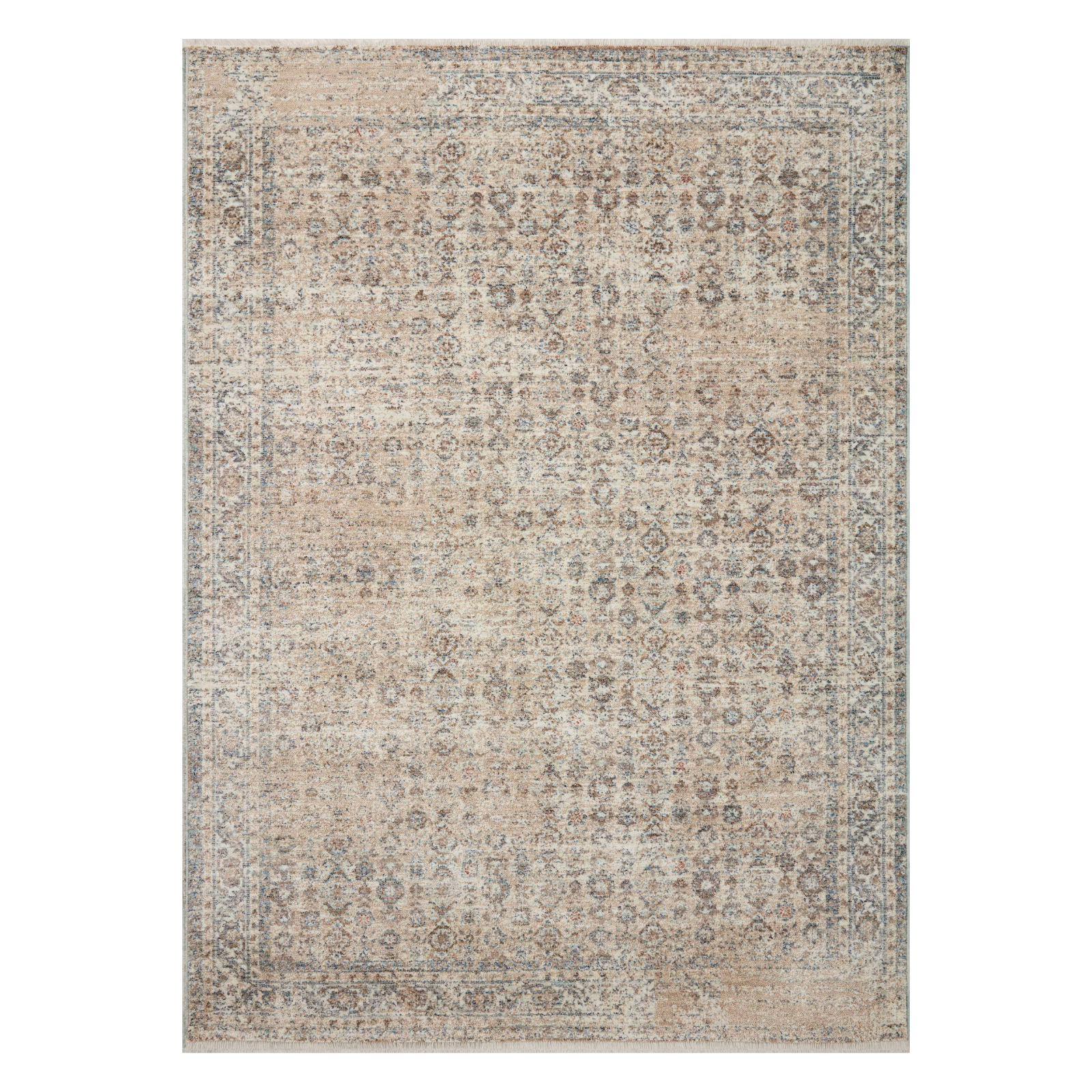 Angela Rose x Loloi Blake Beige/ Denim Rug 0-RUGS Loloi