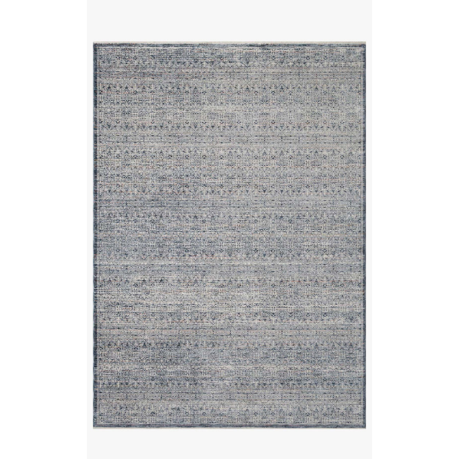 Amber Lewis x Loloi Zuma Denim / Ivory Rug 2-RUGS - patterned Loloi