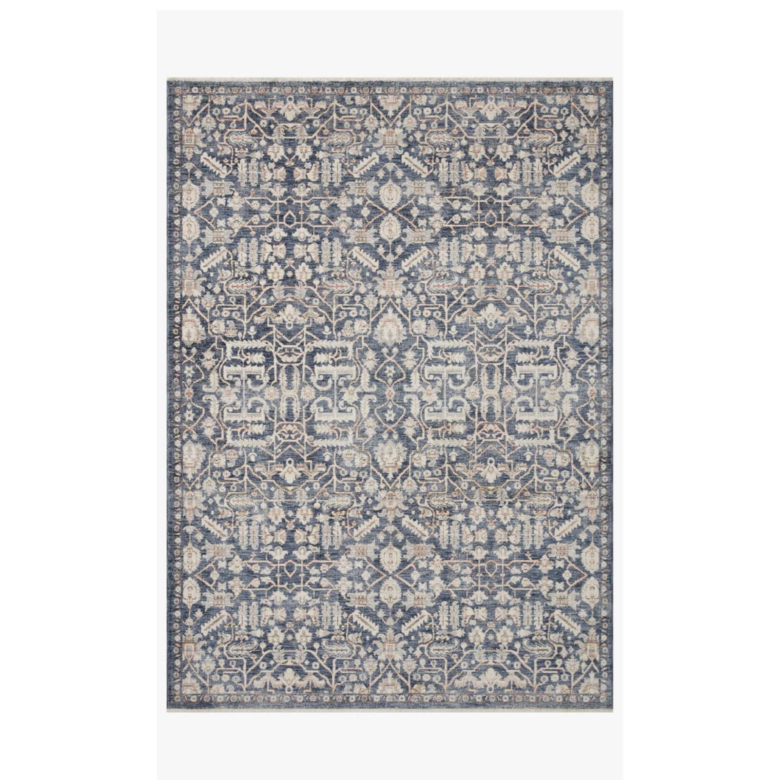Amber Lewis x Loloi Zuma Blue / Ivory Rug 2-RUGS - patterned Loloi