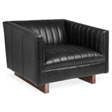 Gus* Modern Wallace Chair 3 - FURNITURE - chair Gus Saddle Black Leather