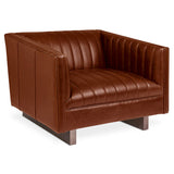 Gus* Modern Wallace Chair 3 - FURNITURE - chair Gus Saddle Brown Leather