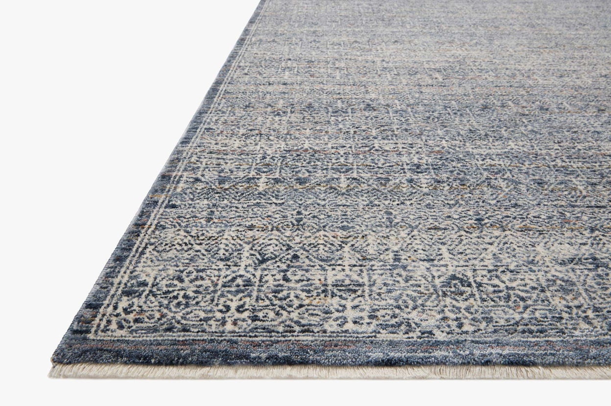Amber Lewis x Loloi Zuma Denim / Ivory Rug 2-RUGS - patterned Loloi