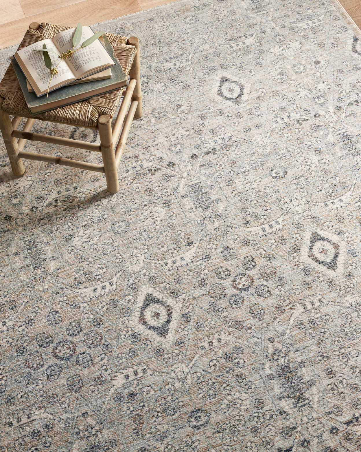 Amber Lewis x Loloi Zuma Silver / Sky 2-RUGS - patterned Loloi