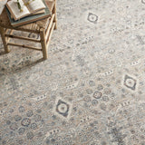 Amber Lewis x Loloi Zuma Silver / Sky 2-RUGS - patterned Loloi