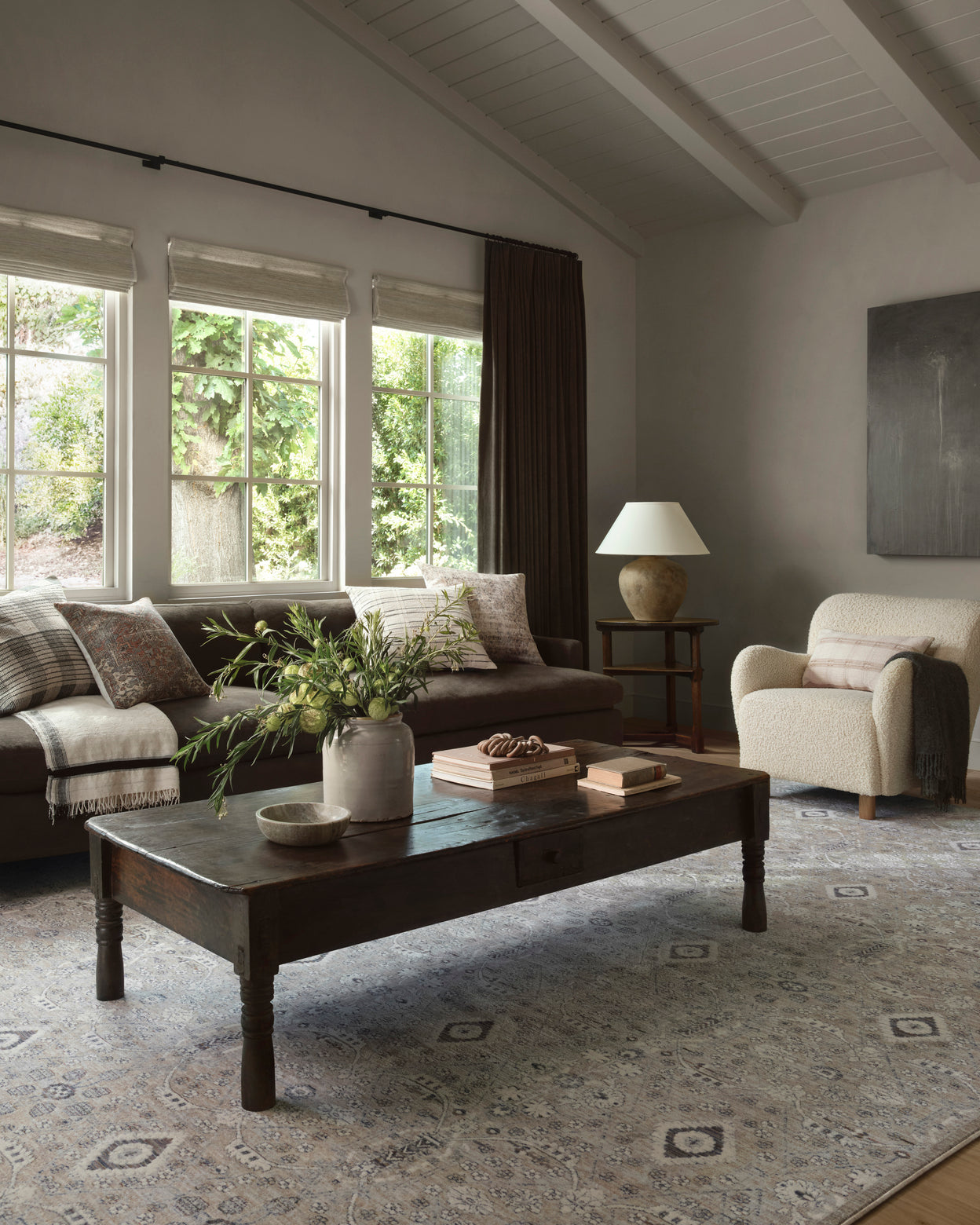 Amber Lewis x Loloi Zuma Silver / Sky 2-RUGS - patterned Loloi