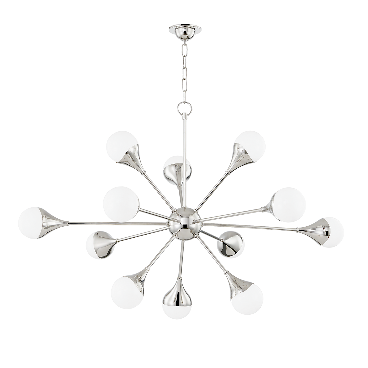 Ariana Chandelier LIGHTING - chandelier Hudson Valley Lighting Polished Nickel