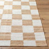 Becki Owens Kamey Checkered Jute Rug 0-RUGS - jute Surya
