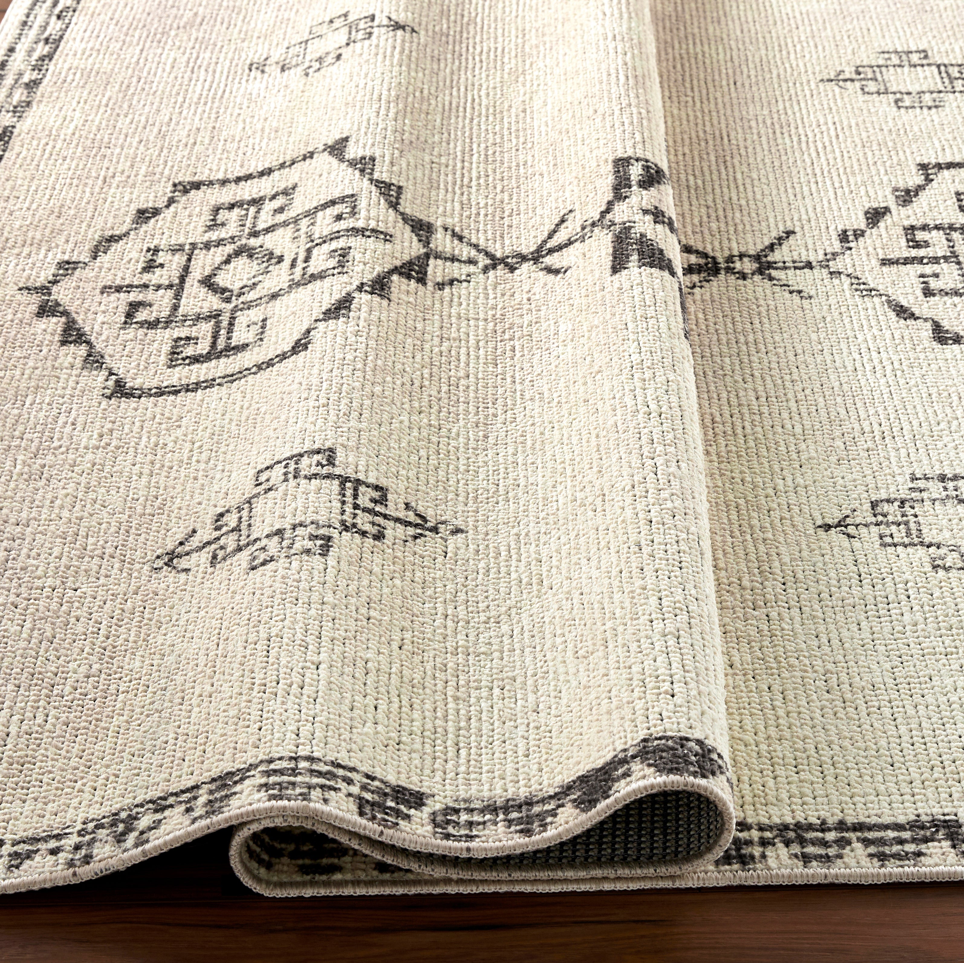 Becki Owens Solana Ivory / Charcoal Rug 0-RUGS-patterned Surya