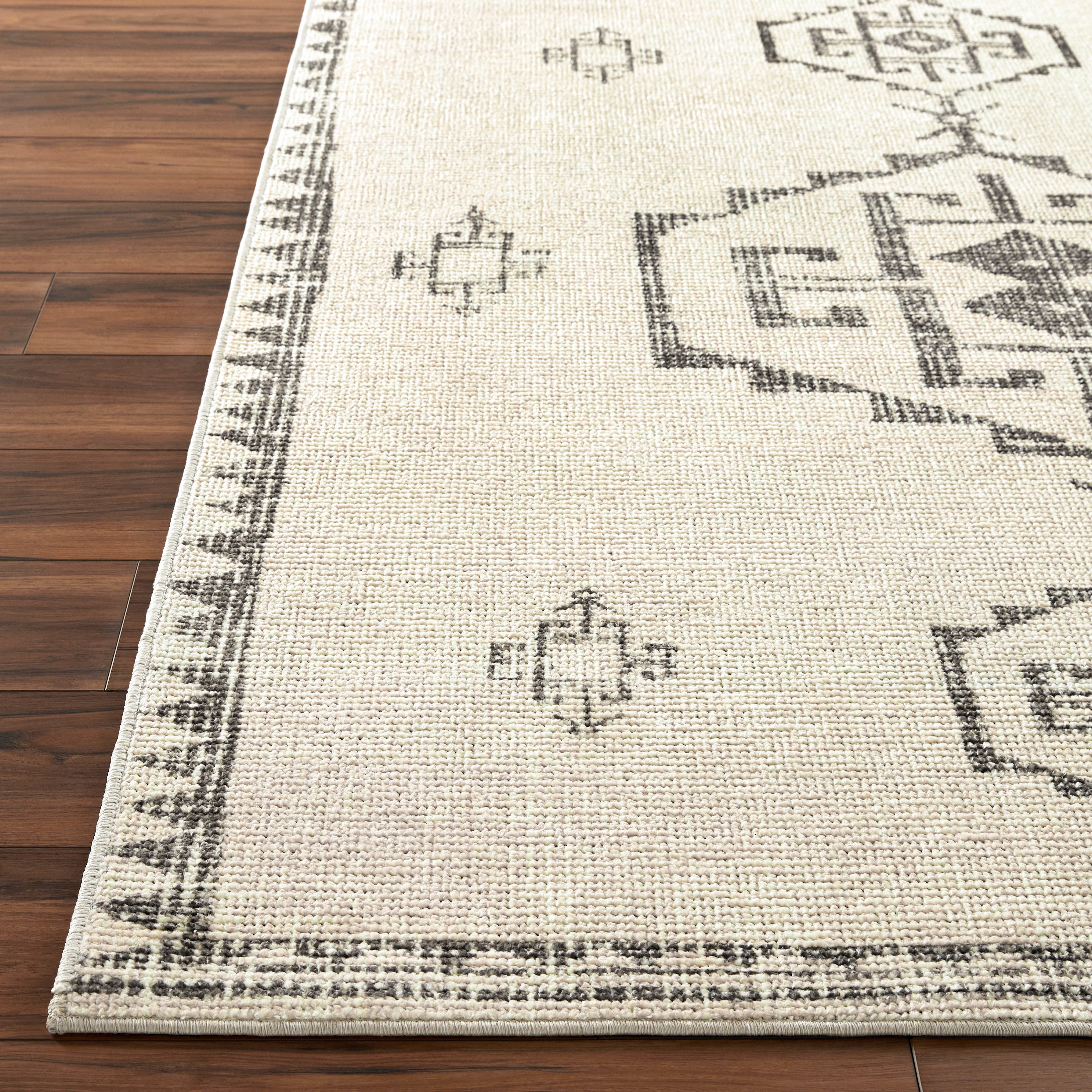 Becki Owens Solana Ivory / Charcoal Rug 0-RUGS-patterned Surya