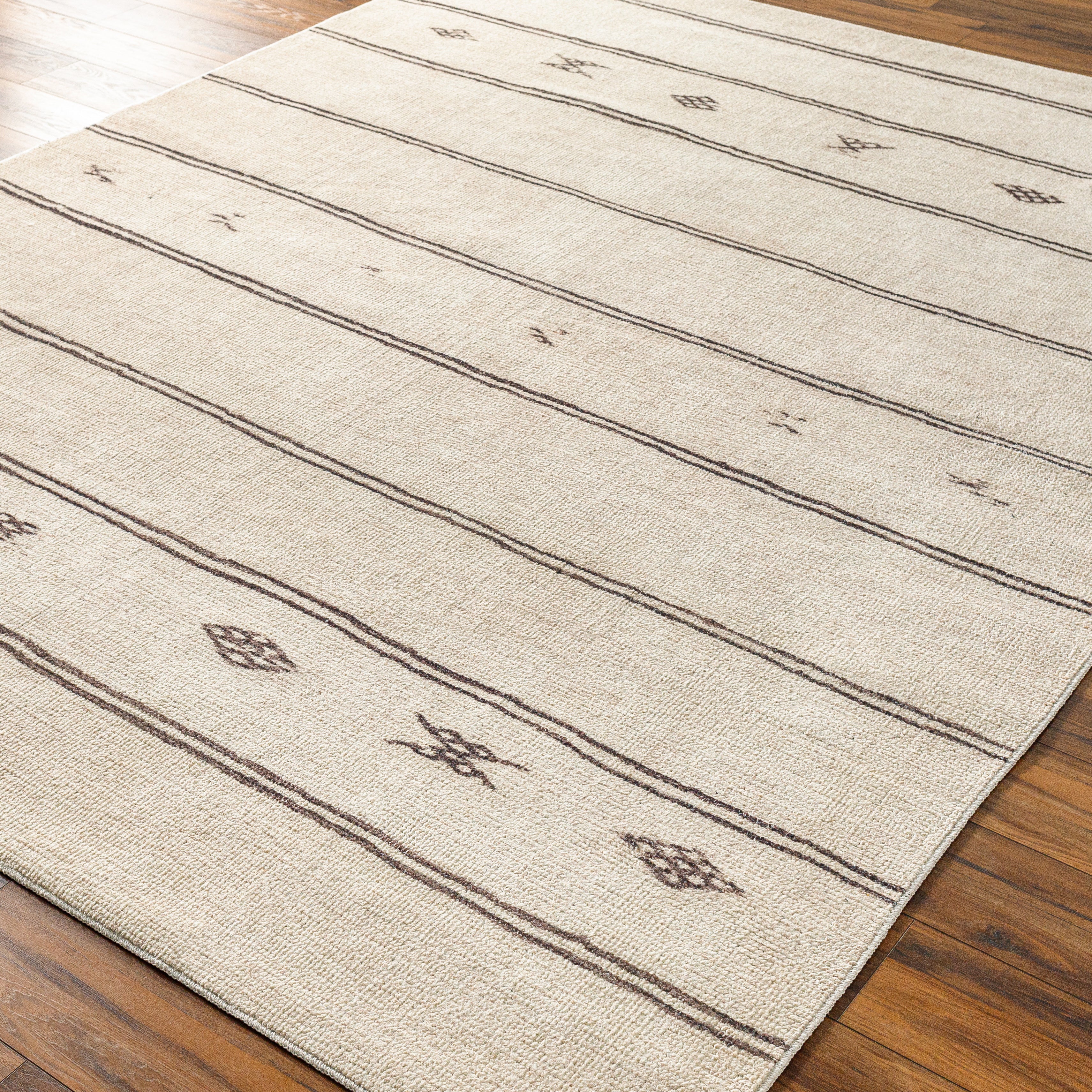 Becki Owens Rivi Cream / Charcoal Rug 0-RUGS-patterned Surya