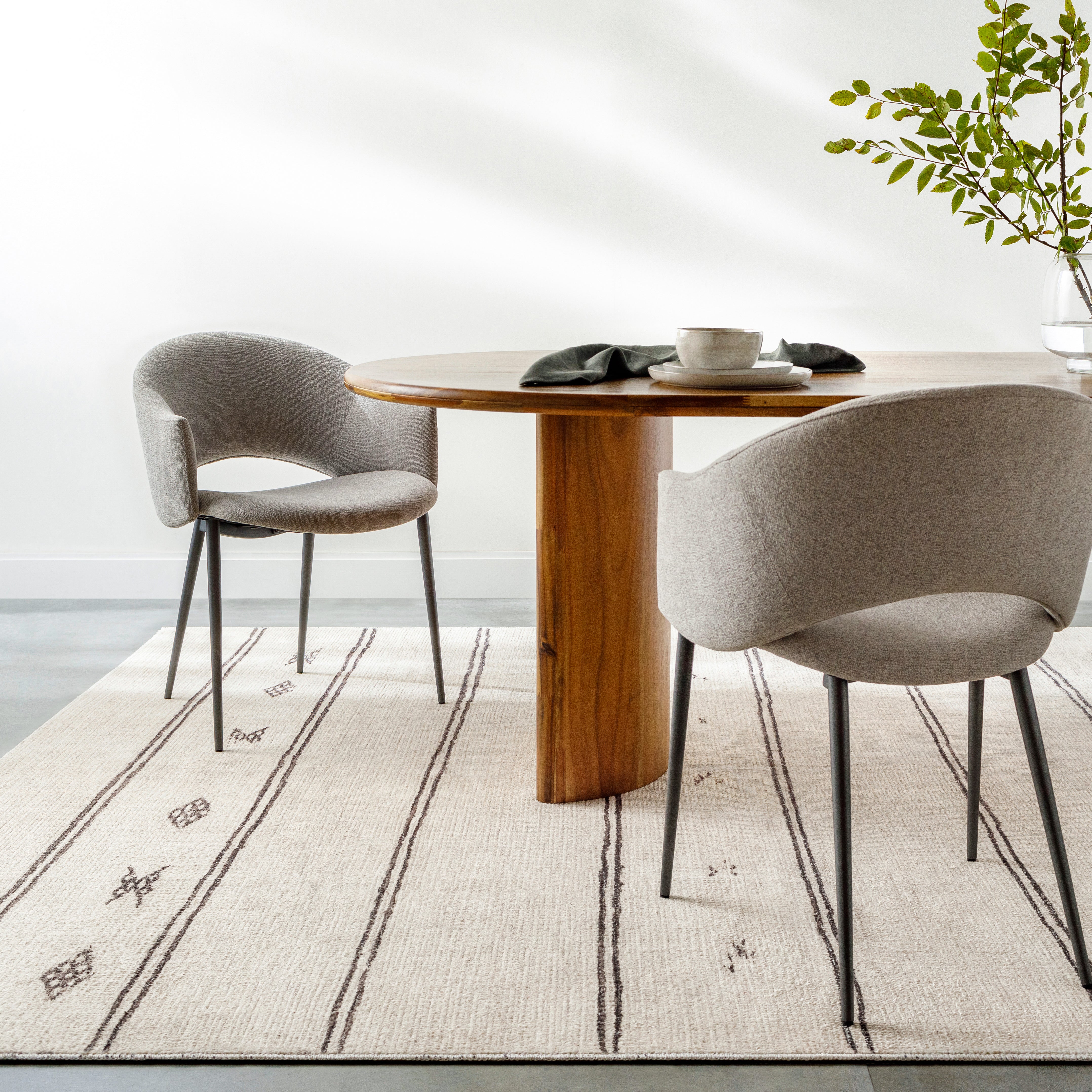 Becki Owens Rivi Cream / Charcoal Rug 0-RUGS-patterned Surya