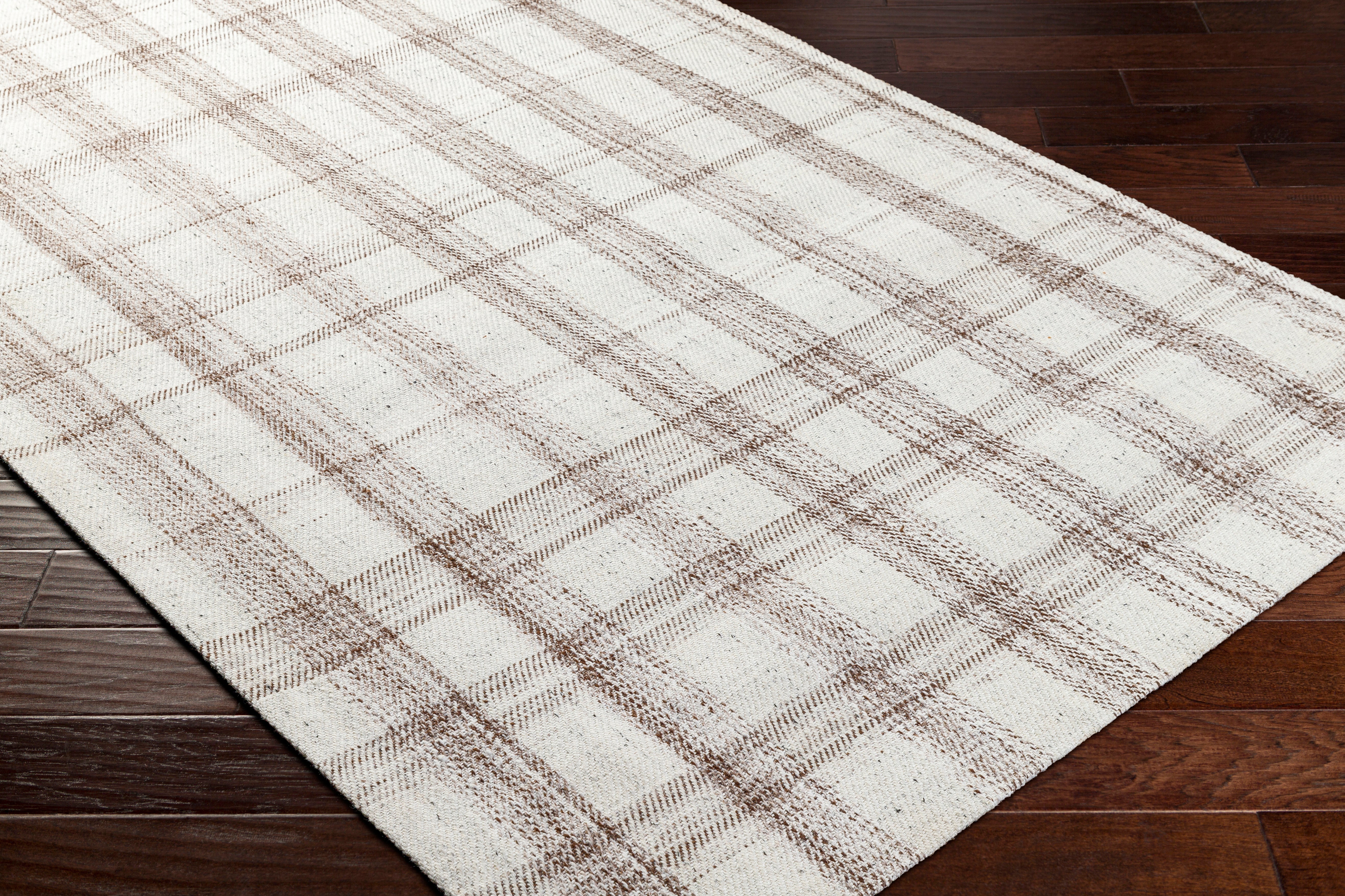 Becki Owens Sammy Tan Plaid Rug 0-RUGS-patterned Surya