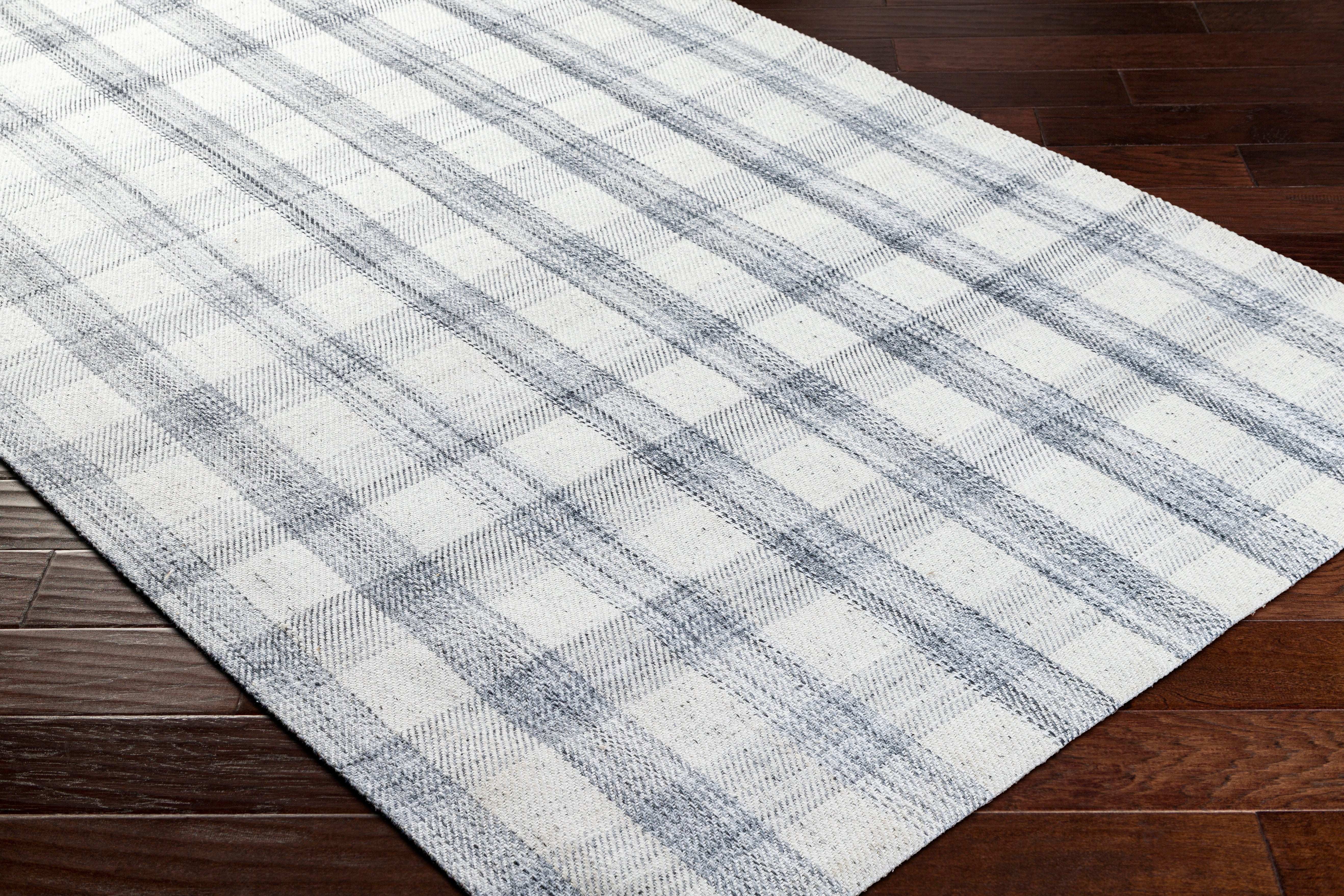 Becki Owens Sammy Silver Plaid Rug 0-RUGS-patterned Surya