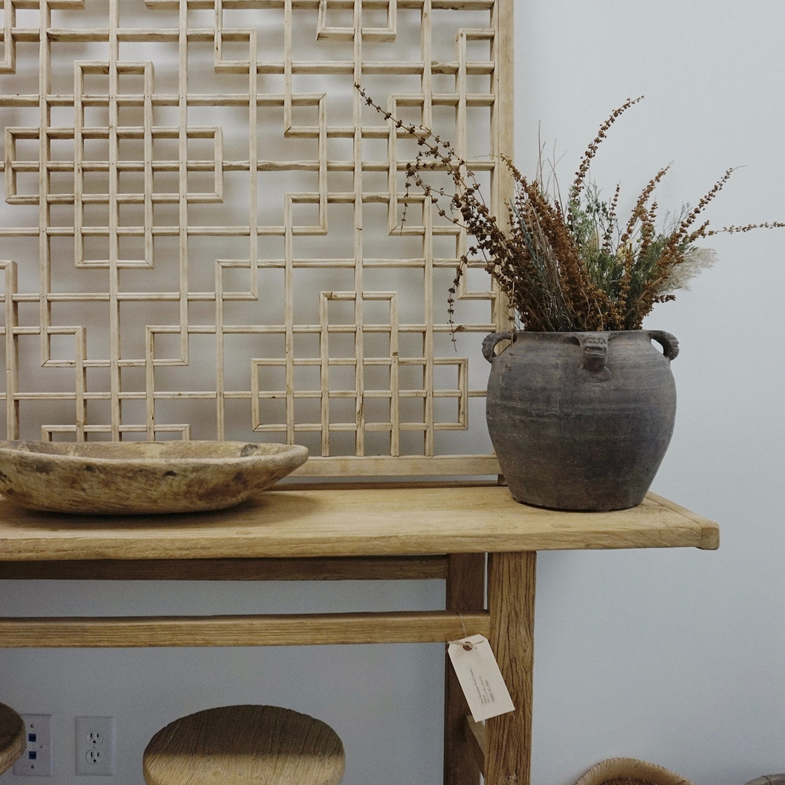 Drew Reclaimed Wood Console Table - Natural 5-VINTAGE -cabinet Hauer Market