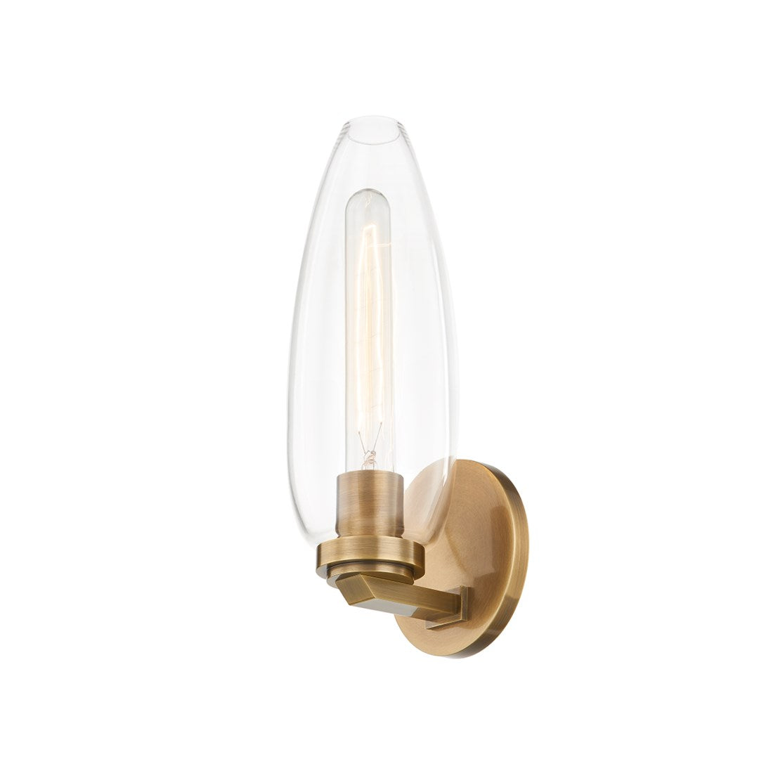 Fresno Wall Sconce LIGHTING - sconce Hudson Valley Lighting Brass