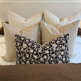 Mica Floral Pillow Cover 00-1 - PILLOWS - block print - neutral Rug & Weave Pillows