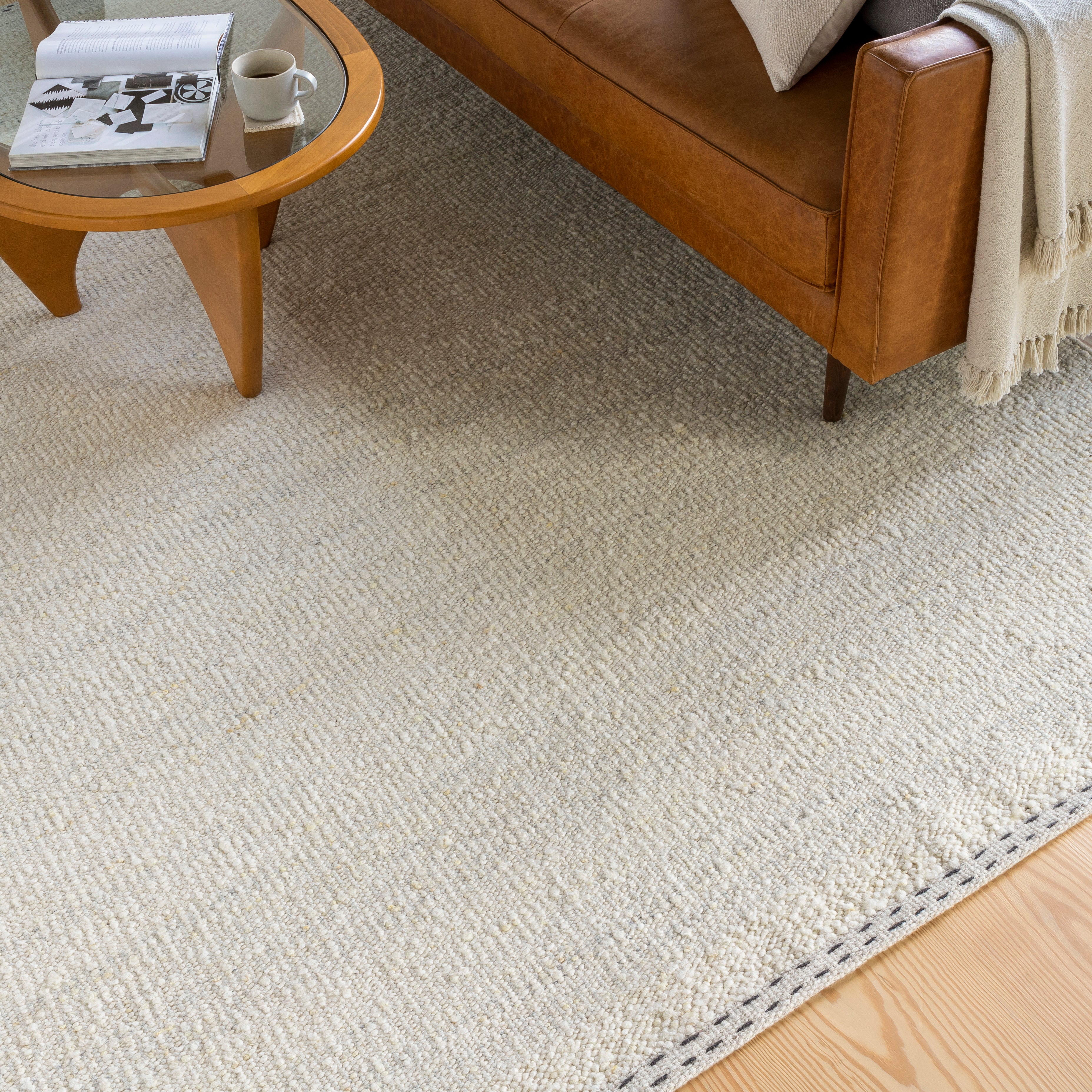 Sandie Ivory Rug 0-RUGS - wool Surya