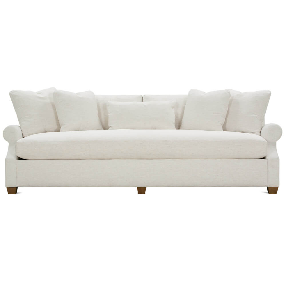 CUSTOM Bristol 85" Bench Cushion Sofa, BRISTOL-002 102CR-19, latte legs FURNITURE - sofa Rowe Furniture