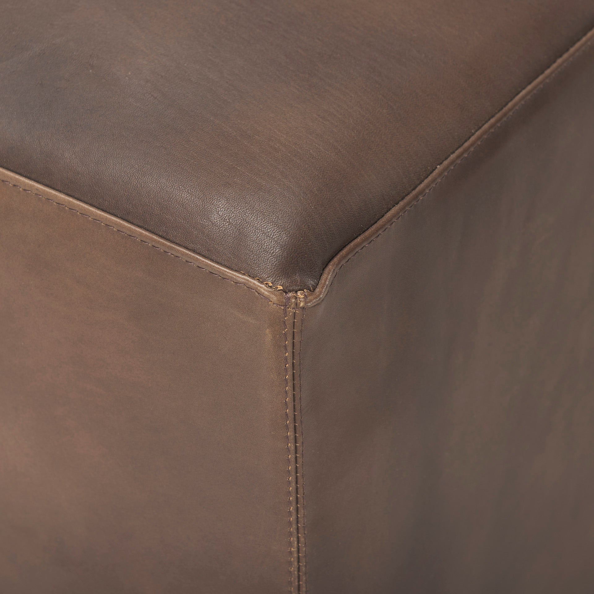 Minerva Leather Ottoman 12 - FURNITURE - bar/counter stool Mercana