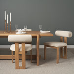 FLOOR MODEL - Tristan Dining Chair - Cream Chenille - set of 2 FURNITURE - floor model Mercana
