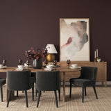 FLOOR MODEL - Norlan Dining Chair - Charcoal Chenille- set of 2 FURNITURE - floor model Mercana