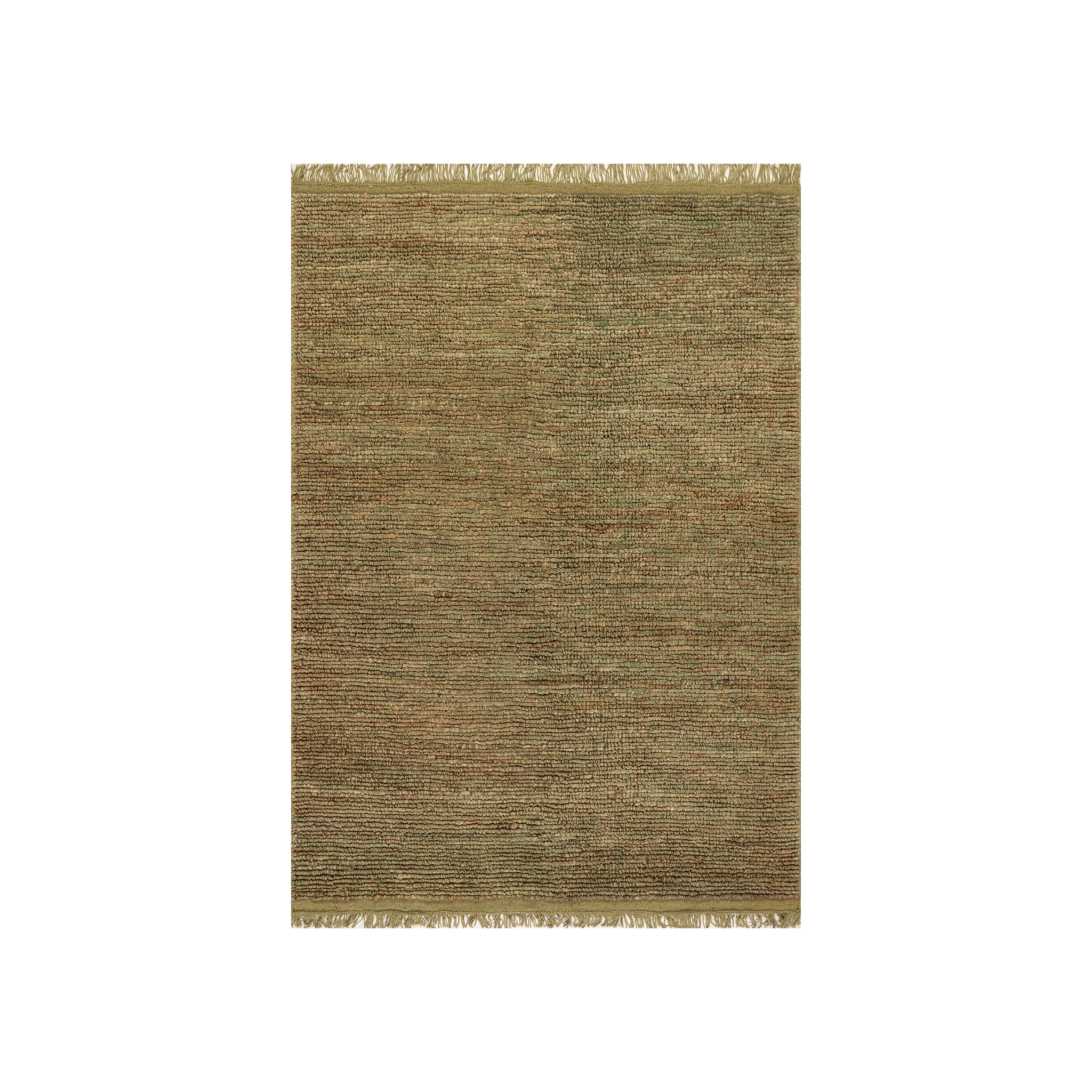 Varnu Textured Handmade Jute Rug RUGS - jute Dash & Albert Green 2' x 3'