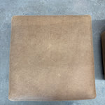 FLOOR MODEL - Dena Leather Ottoman FURNITURE - floor model Rowe Furniture