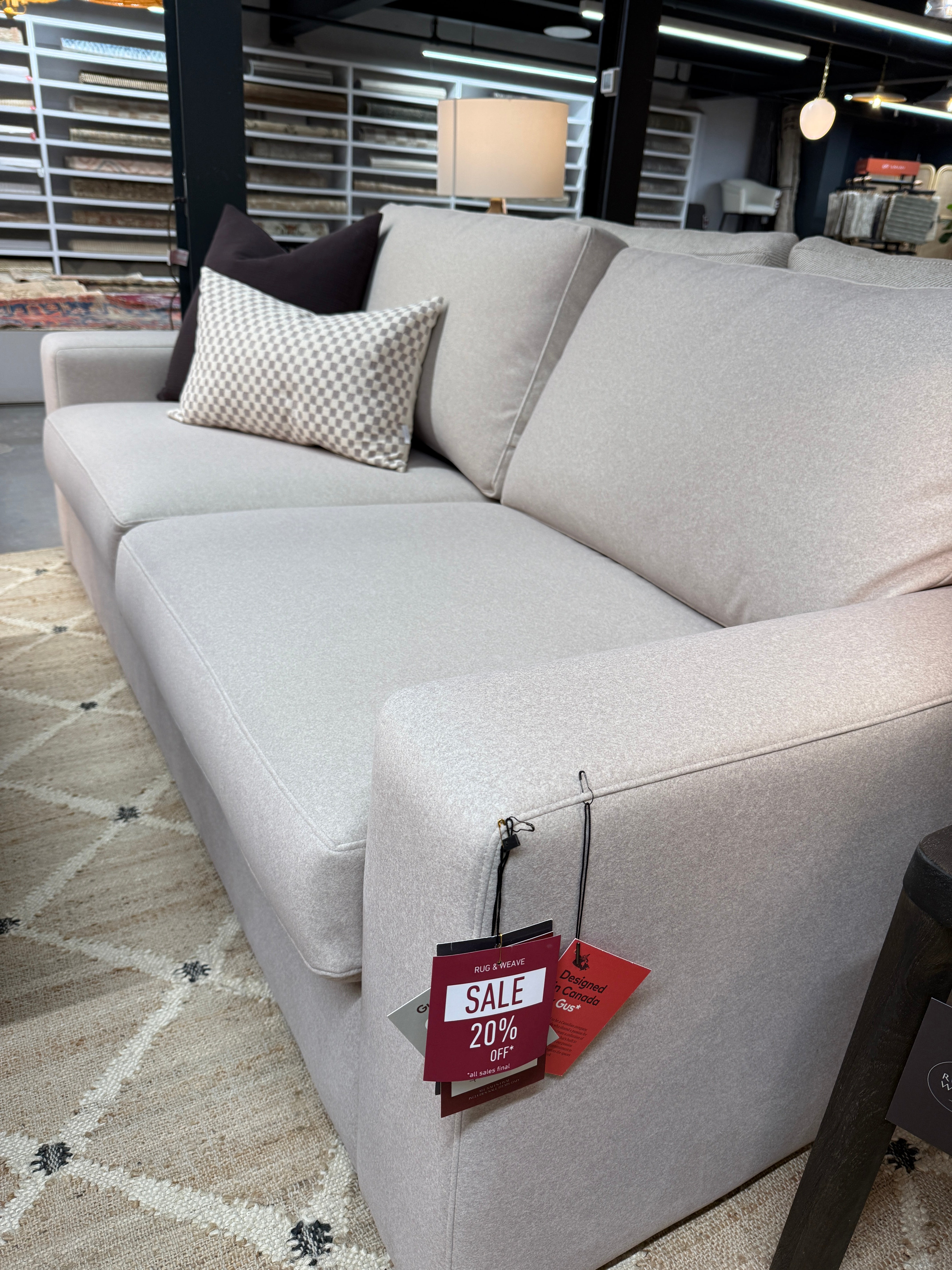 FLOOR MODEL - Gus* Modern Ashdale 84" Sofa - Merino Cream FURNITURE - floor model Gus