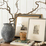 Textured Ceramic Vase with Handle - Grey vase Indaba