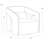 Kelric Swivel Lounge Chair FURNITURE - lounge chair Sunpan