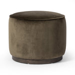 Sinclair Round Ottoman FURNITURE - ottoman Four Hands Surrey Olive