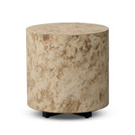 Hudson Round End Table FURNITURE - end table Four Hands