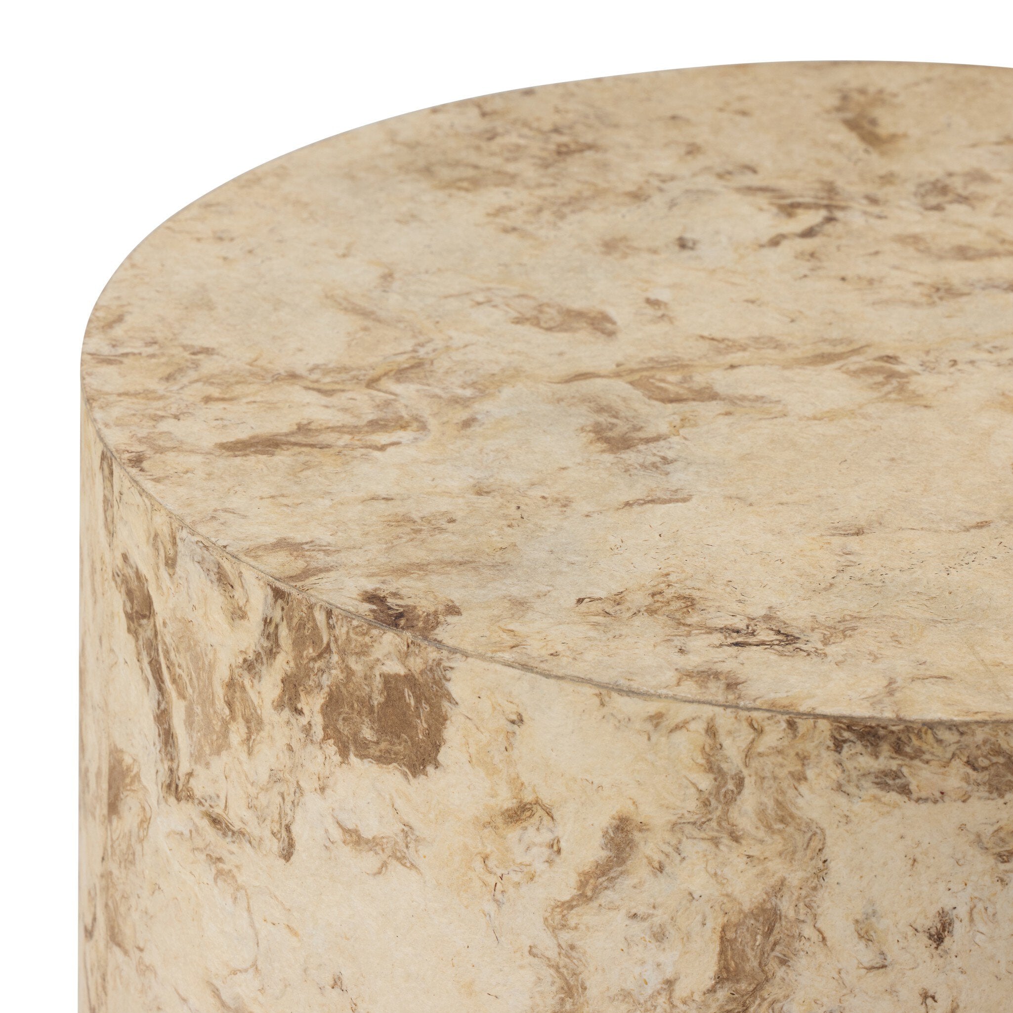 Hudson Round End Table FURNITURE - end table Four Hands