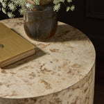 Hudson Round End Table FURNITURE - end table Four Hands
