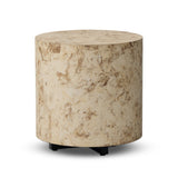 Hudson Round End Table FURNITURE - end table Four Hands