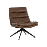 Kelmer Swivel Lounge Chair FURNITURE - lounge chair Sunpan Missouri Mahogany Leather