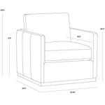 Portel Swivel Lounge Chair FURNITURE - lounge chair Sunpan