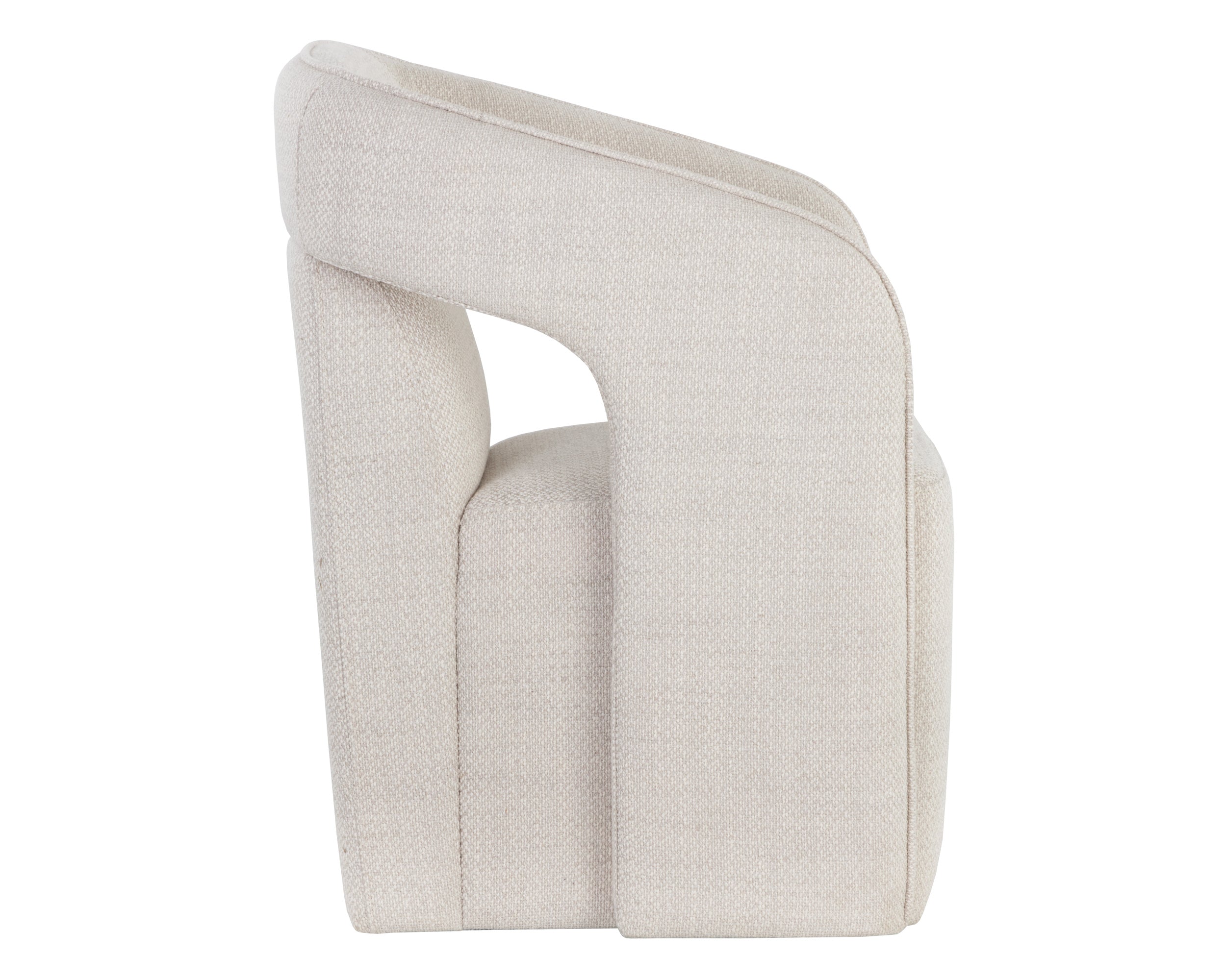 Kelric Wheeled Dining Armchair FURNITURE - dining chair Sunpan