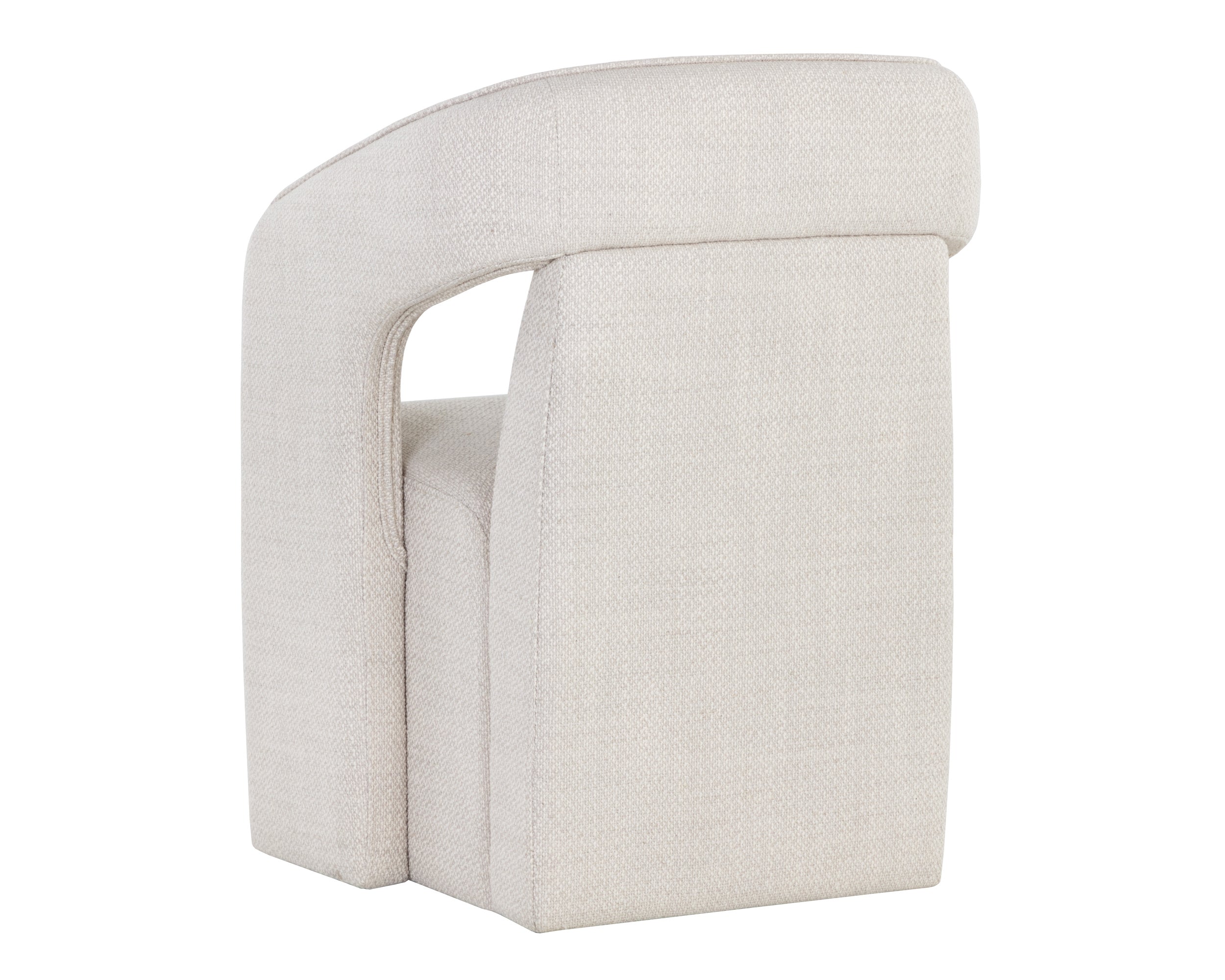 Kelric Wheeled Dining Armchair FURNITURE - dining chair Sunpan