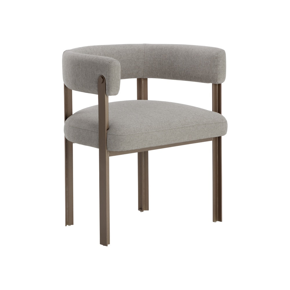 Mael Dining Armchair, Ernst Sandstone