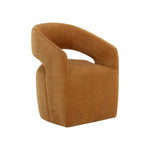 Loryn Wheeled Dining Armchair FURNITURE - dining chair Sunpan Danny Amber