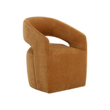 Loryn Wheeled Dining Armchair FURNITURE - dining chair Sunpan Danny Amber