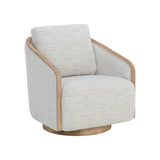 Taslin Swivel Lounge Chair FURNITURE - lounge chair Sunpan Merino Cotton