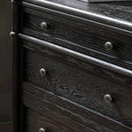 Toulouse Dresser - Distressed Black 16 - FURNITURE - dresser Four Hands